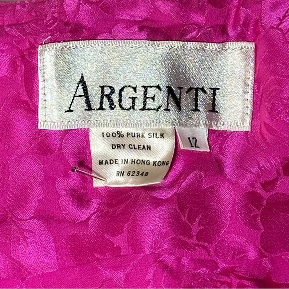 Vintage 80’s Argenti Silk Plunge Blouse - Picture 3 of 10